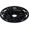 Ekena Millwork Loera Ceiling Medallion (Fits Canopies up to 6 1/4"), 26 5/8"OD x 4 1/2"ID x 1 3/8"P, Jet Black CM26LOBLF - alternate 2